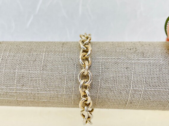 Sterling Silver Heavy Cable Bracelet - image 2