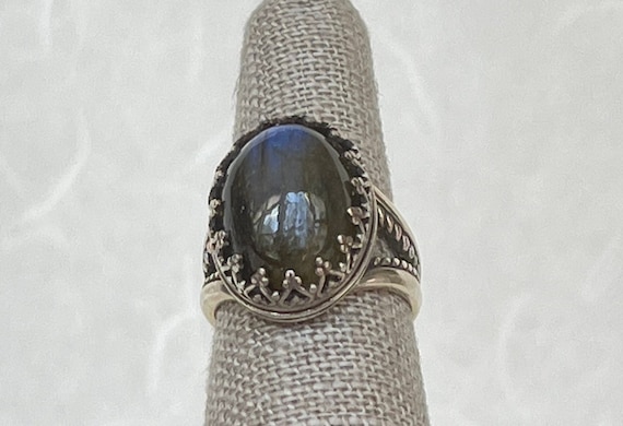 Sterling Silver Labradorite Ring
