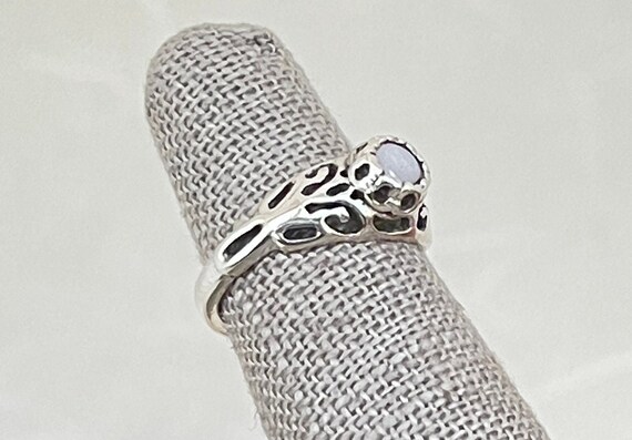 Sterling Silver Opal Toe Ring - image 3