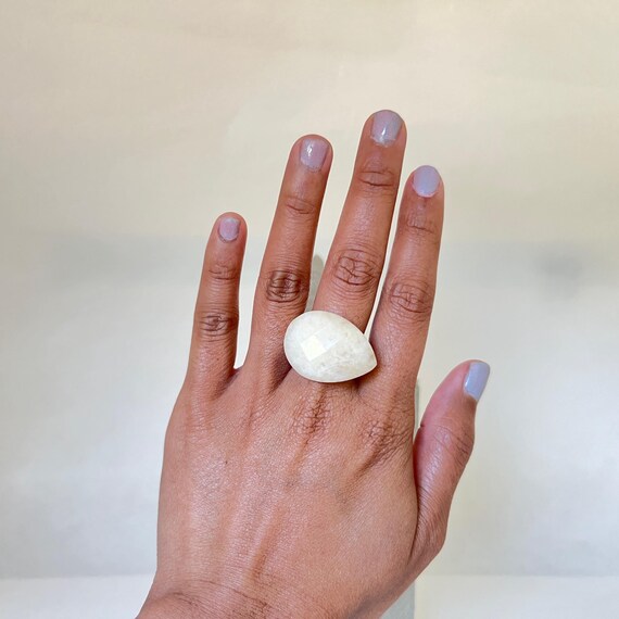 Solid Hand Carved Quartzite Ring - image 6