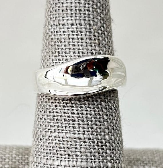 Sterling Silver Wave Ring - image 1