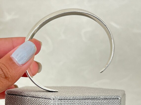 Sterling Silver Concave Cuff - image 7