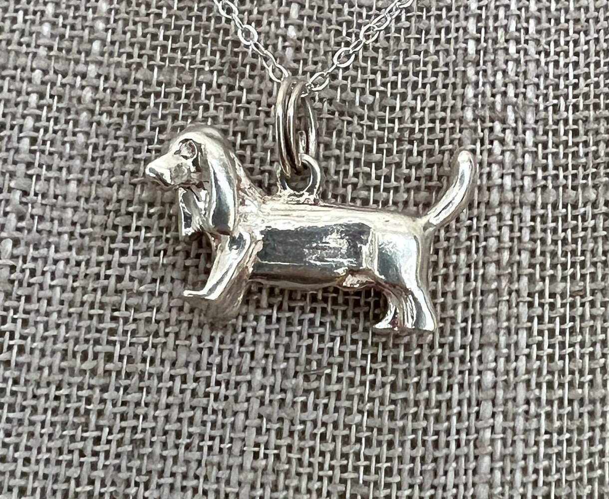 Sterling Silver Dachsund Charm