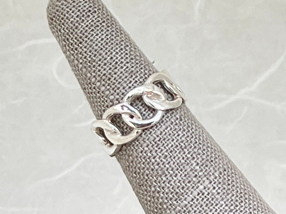 Sterling Silver Innerlinked Circle Band - image 3