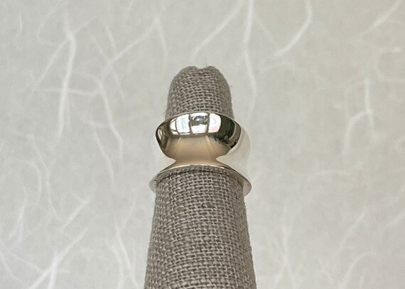 Sterling Silver Concave Ring - image 2