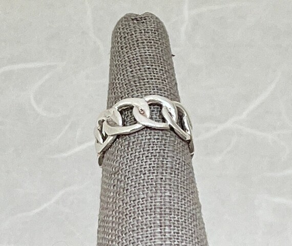 Sterling Silver Innerlinked Circle Band - image 2