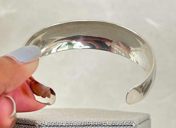 Sterling Silver Concave Cuff - image 6