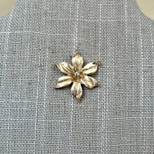 ヴィンテージ 14K イエロー ゴールド 4.25ct トパーズ 彫刻的