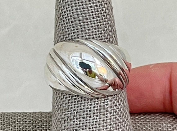 Kabana Sterling Silver Dome Ring - image 1