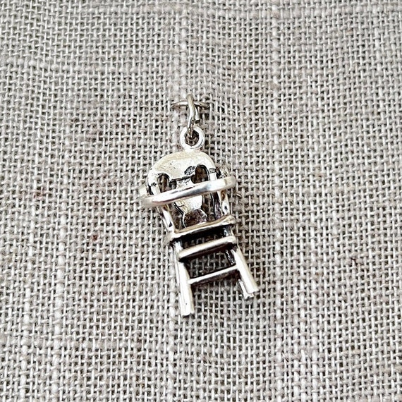 Vintage Sterling Silver Articulated Baby High Cha… - image 2
