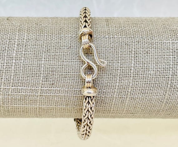 Vintage Sterling Silver Round Wheat with Inline A… - image 1