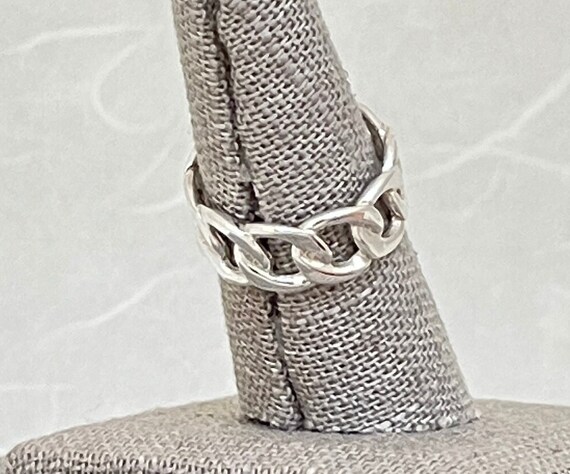 Sterling Silver Innerlinked Circle Band - image 4