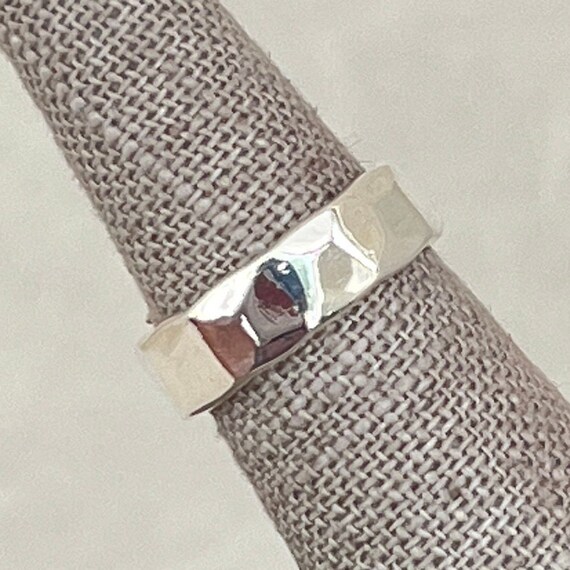 Sterling Silver Hammered Ring - image 3