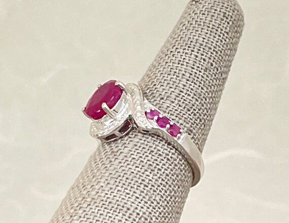 Sterling Silver Ruby Ring - image 5