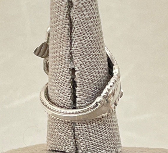 Vintage Solid Sterling Silver Spoon Ring - image 5