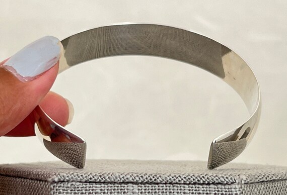 Sterling Silver High Polished Cuff - image 4