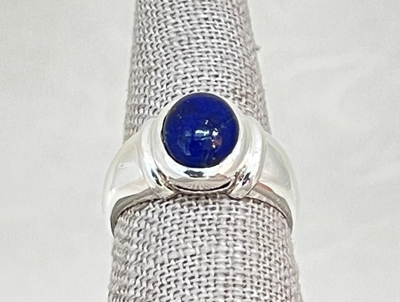 Sterling Silver Lapis Lazuli Ring - image 2