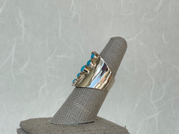 Sterling Silver Turquoise Ring - image 3