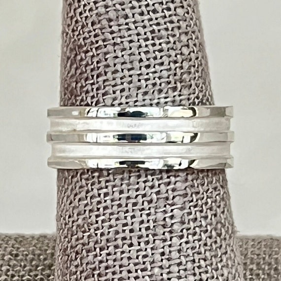 Sterling Silver Matte and Polished Ring