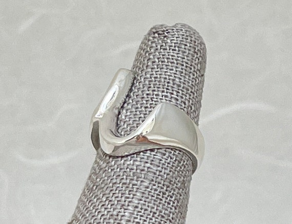 Sterling Silver Organic Wave Ring - image 5