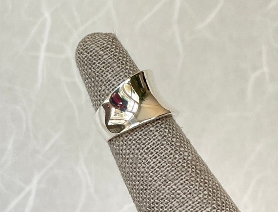 Sterling Silver Concave Ring - image 3