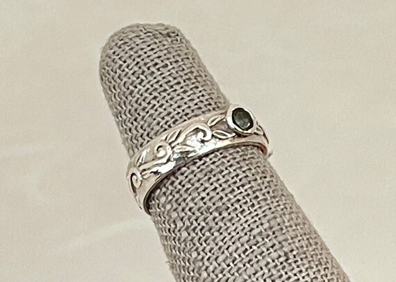 Sterling Silver Patterned Toe Ring - image 3