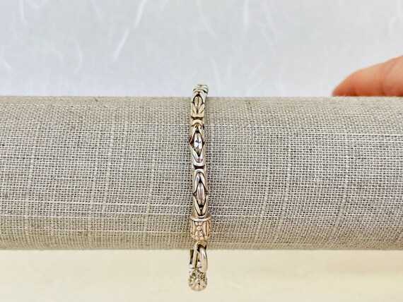 Vintage Sterling Silver Square Byzantine - image 4