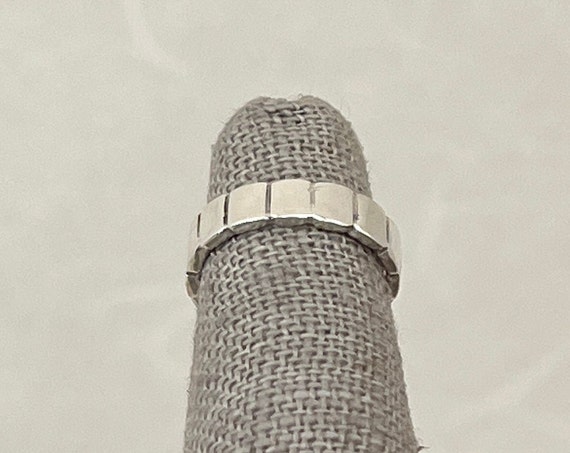 Sterling Silver Patterned  Ring - image 2