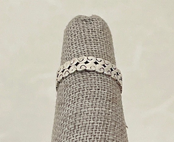 Sterling Silver Aztec Pattern Toe Ring - image 2