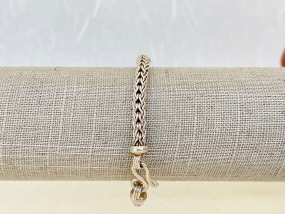 Vintage Sterling Silver Round Wheat with Inline A… - image 2