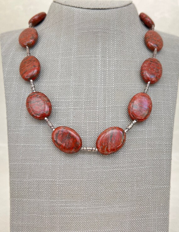 Sterling Silver Jasper Necklace View 2