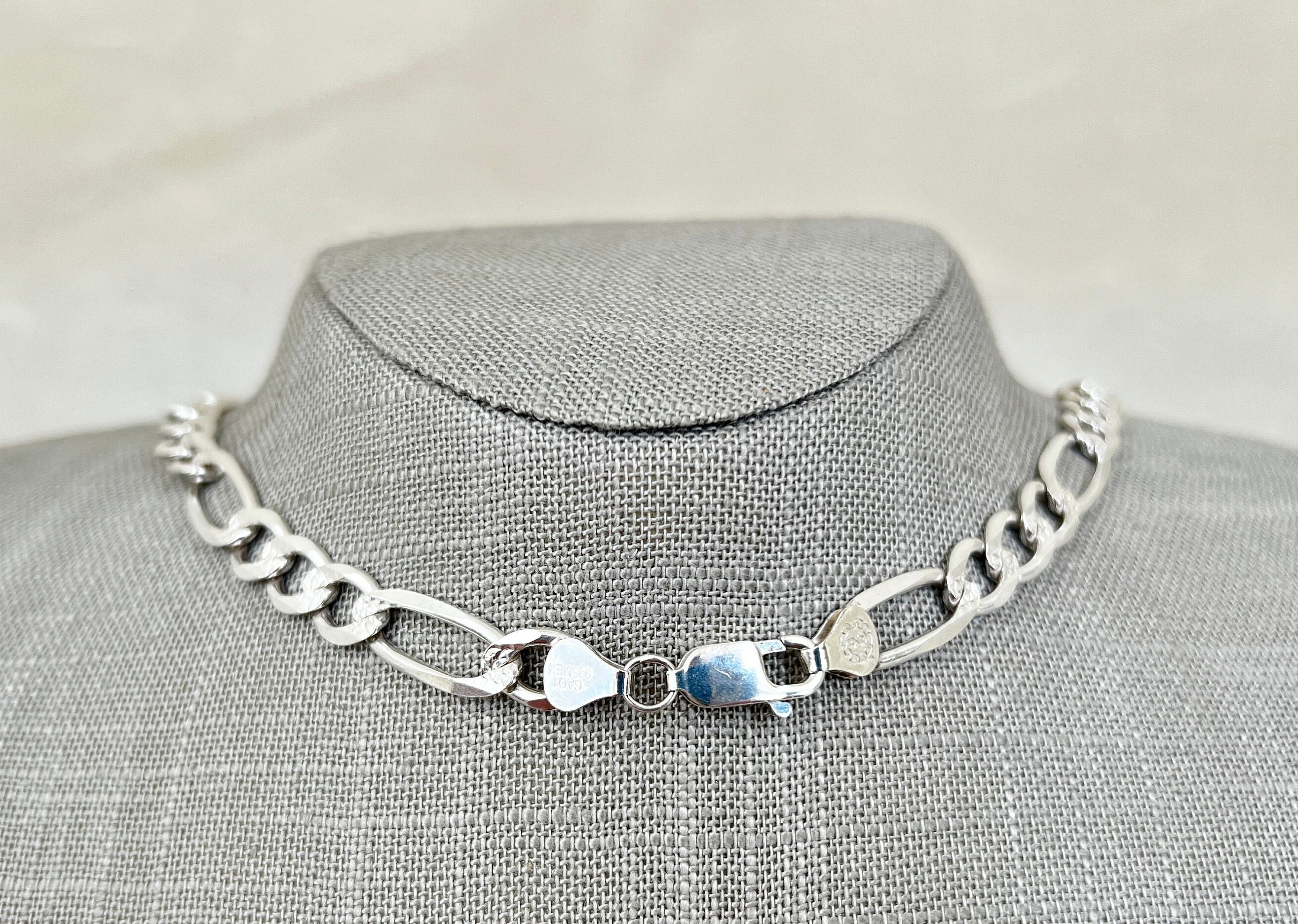 .925 Sterling Silver Mex Ga01 Mens Cuban Necklace 26 Inches Length