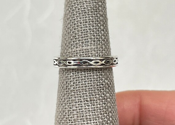 Sterling Silver Pattern Band - image 1