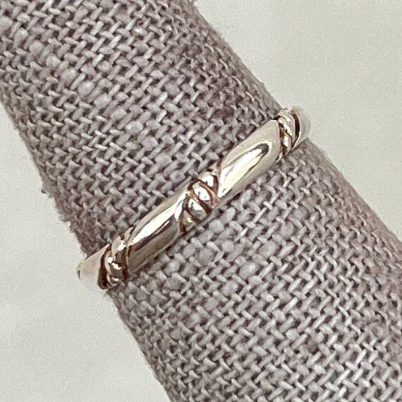 Sterling Silver Twisted Rope Ring - image 3