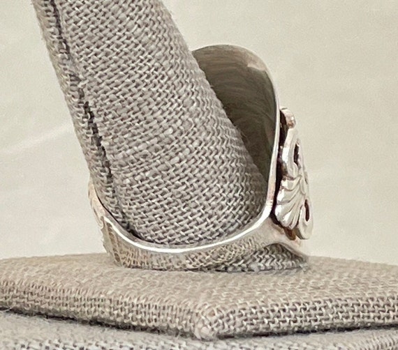 Vintage Solid Sterling Silver Spoon Ring - image 4