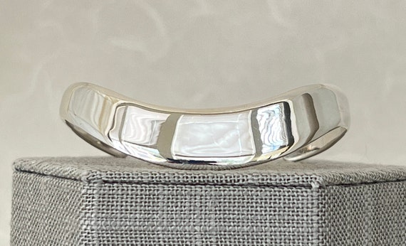 独特の素材 Wavy Silver Sterling Cuff Etsy - アクセサリー