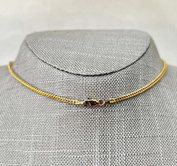 14K Yellow Gold 30" Foxtail Chain Necklace - image 4