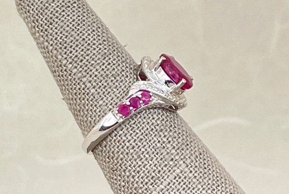 Sterling Silver Ruby Ring - image 4