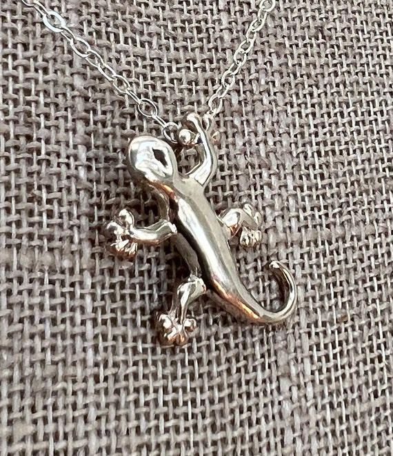 Sterling Silver Lizard Charm - image 2