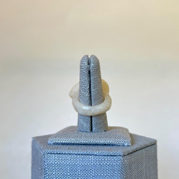 Solid Hand Carved Quartzite Ring - image 5