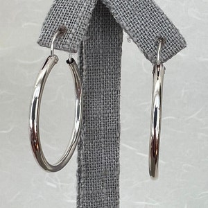 Sterling Silver Circle Hoop Earrings
