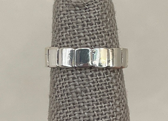 Sterling Silver Patterned  Ring - image 1