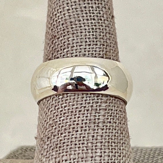 Sterling Silver Domed Band - image 1