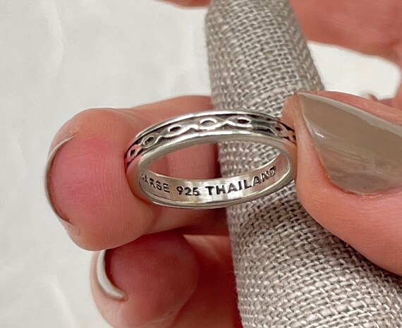 Sterling Silver Pattern Band - image 6