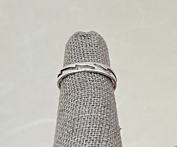 Sterling Silver Patterned Toe Ring - image 2