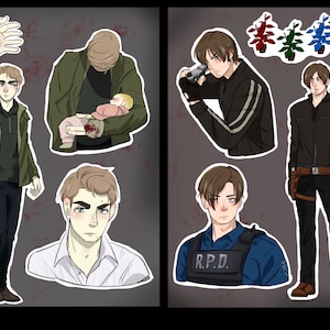 Resident Evil Leon S. Kennedy & Ethan Winters Sticker Sheet