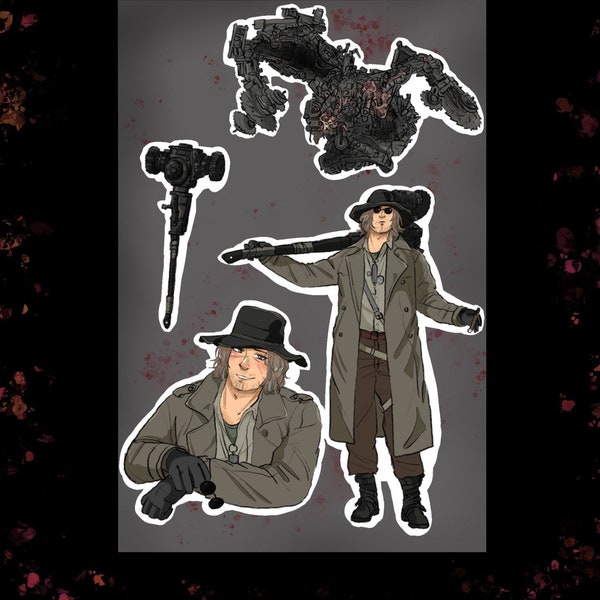 Resident Evil Village Karl Heisenberg sticker sheet