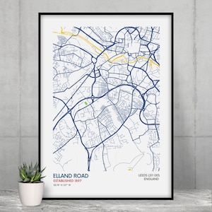Cadeau de Leeds United pour fan de football Art mural Leeds United Fan de football Cadeau de fan de Leeds United Cadeau de fan de football