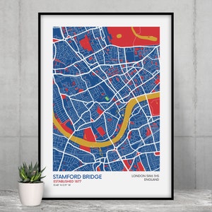 Cadeau Chelsea pour fan de football Art mural Chelsea Fan de football Cadeau fan de Chelsea Cadeau fan de football