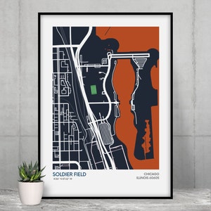 Chicago Bears Geschenk für NFL Fan Chicago Bears Wand Kunst NFL Fan Chicago Bears Fan Geschenk NFL Fan Geschenk